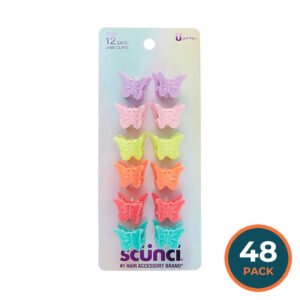 Conair Kids Butterfly Jaw Clips - 12 Ct - 48 Pack