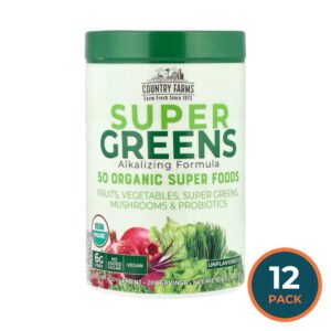 Country Farms Super Greens Powder Drink Mix 10.6 oz - 12 Pack