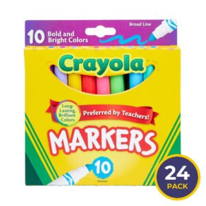 Crayola Classic Colors Fine Point Markers - 10 Ct - 24 Pack