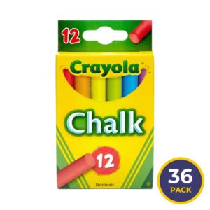 Crayola Multicolor Chalk Sticks - 12 Ct - 36 Pack