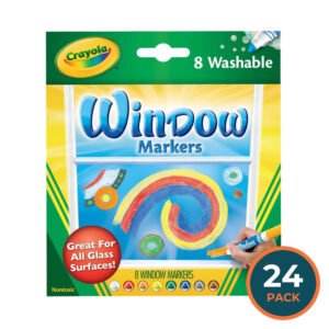 Crayola Washable Window Markers - 8 Ct - 24 Pack