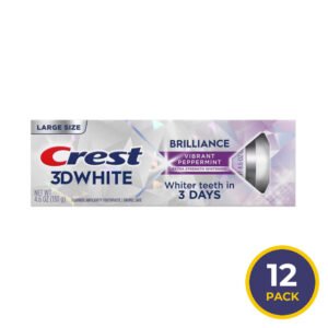 Crest 3D White Brilliance Toothpaste - 4.6 oz - 12 Pack
