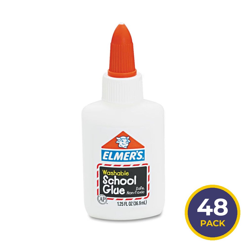 Elmer’s School Glue E-301 - 1.25 oz - 48 Pack