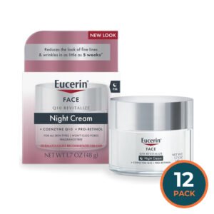 Eucerin Q10 Anti-Wrinkle Night Cream - 1.7 oz - 12 Pack