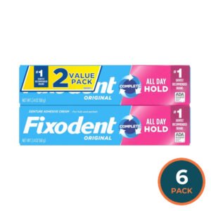 Fixodent Original Denture Adhesive 2.4 oz - 2 Ct - 6 Pack