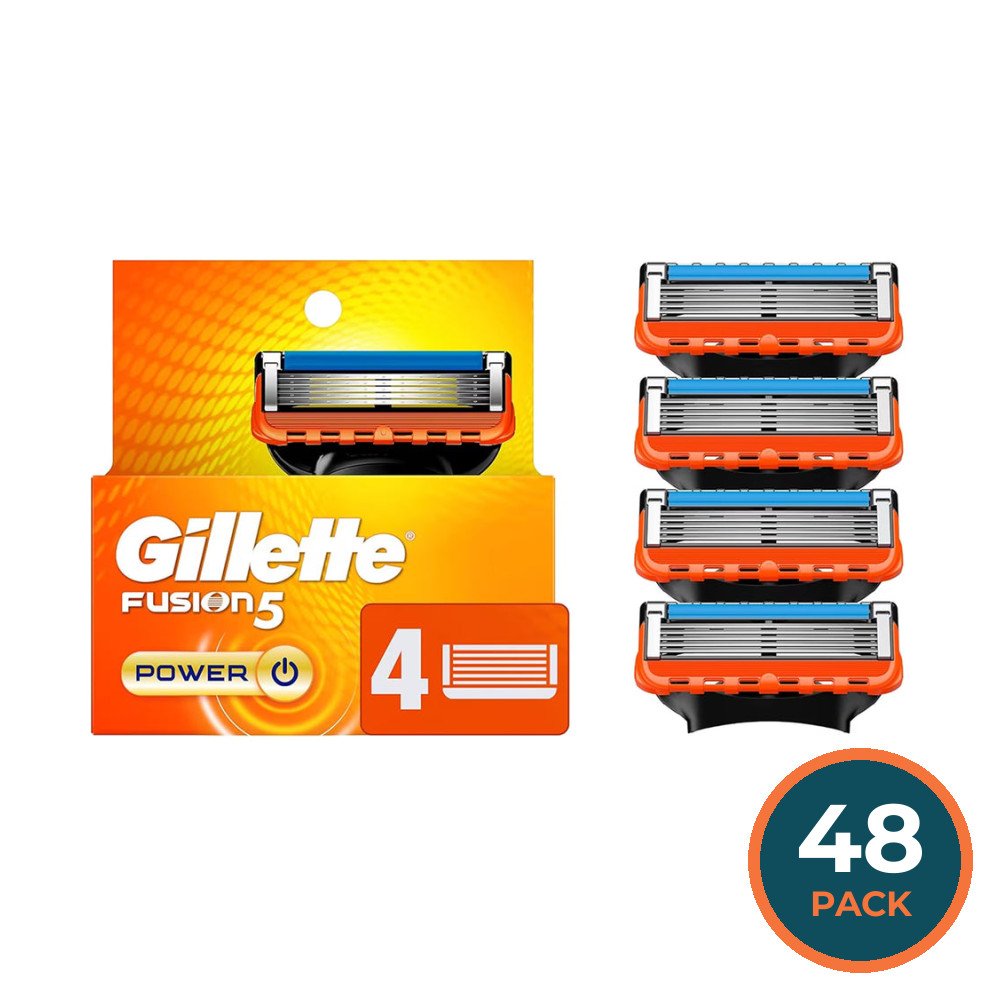 Gillette Fusion5 Power Razor Blade Refills - 4 Ct - 48 Pack