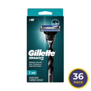 Gillette Mach3 Men’s 3-Blade Razor - 1 Ct - 36 Pack