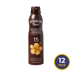 Hawaiian Tropic Dry Oil Sunscreen Spray SPF 15 - 6 oz - 12 Pack