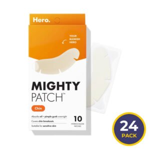 Hero Mighty Patch Chin Hydrocolloid Acne Patches - 10 Ct - 24 Pack
