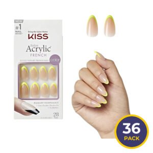 KISS Salon Acrylic French Hype Press-On Nails - 28 Ct - 36 Pack