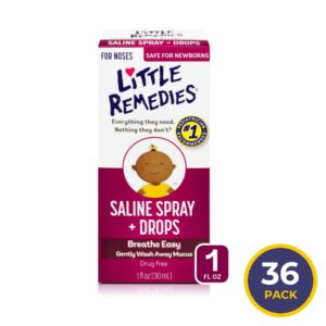 Little Remedies Saline Spray and Drops - 1 oz - 36 Pack