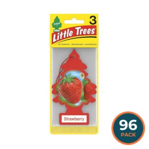 LITTLE TREES Strawberry Hanging Car Air Freshener 3 Ct - 96 Pack