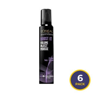 L'Oréal Paris Advanced Hairstyle Boost It Volume Inject Mousse - 8.3 oz - 6 Pack