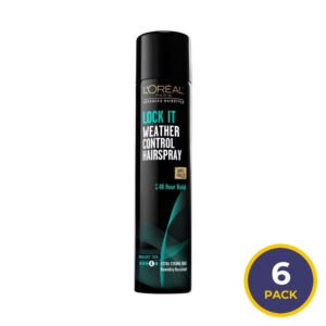 L'Oréal Paris Advanced Hairstyle Lock It Weather Control Hairspray - 8.25 oz - 6 Pack