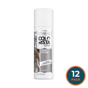 L'Oréal Paris Colorista Temporary Hair Color Spray Silver - 12 Pack