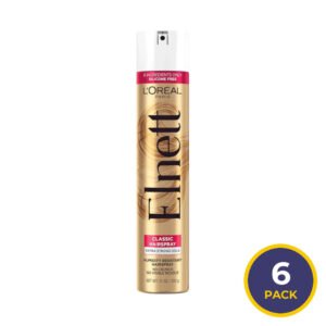 L'Oréal Paris Elnett Satin Extra Strong Hold Hairspray for Color-Treated Hair - 11 oz - 6 Pack