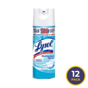 Lysol Crisp Linen Disinfectant Spray, 12.5 oz - 12 Pack