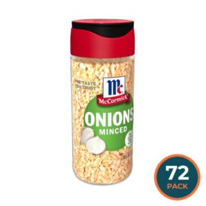 McCormick Minced Onion 2 oz Seasoning Bottle - 72 Pack