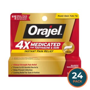 Orajel Severe Pain Oral Pain Relief Gel - 0.33 oz - 24 Pack