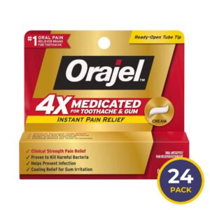 Orajel Severe Pain Oral Pain Relief Gel - 0.33 oz - 24 Pack