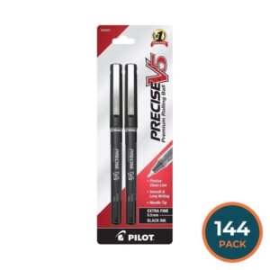 Pilot Precise V5 Extra Fine Black Rollerball Pens - 2 Ct - 144 Pack