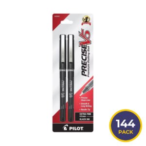 Pilot Precise V5 Extra Fine Black Rollerball Pens - 2 Ct - 144 Pack