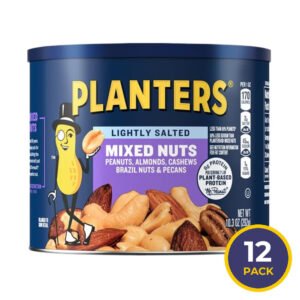 PLANTERS Deluxe Lightly Salted Mixed Nuts - 10.3 oz - 12 Pack