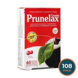Prunelax Mini Laxative Tablets - 60 Ct - 108 Pack