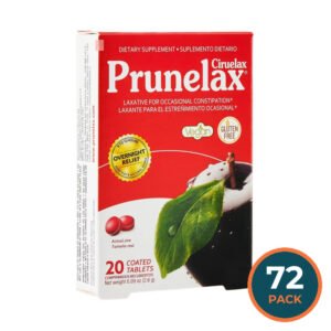Prunelax Mini Tabs Max Laxative Tablets 20 Ct - 72 Pack