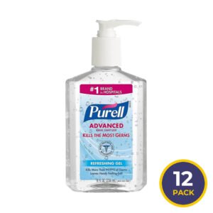 Purell Clear Fresh Hand Sanitizer Pump - 8 oz - 12 Pack