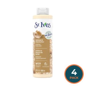 St. Ives Soothing Oatmeal & Shea Butter Body Wash - 22 oz - 4 Pack
