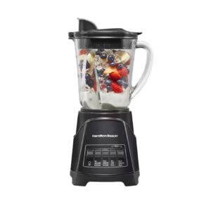 Hamilton Beach Power Elite 12-Function Blender with 40 oz Glass Jar, 700-Watt Peak Power