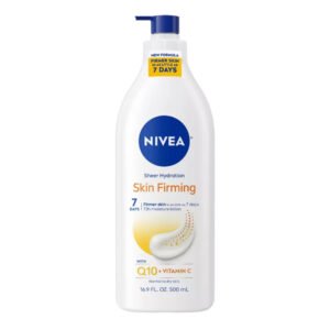 NIVEA Sheer Hydration Skin Firming Body Lotion with Q10 and Vitamin C - 16.9 oz - 12 Pack