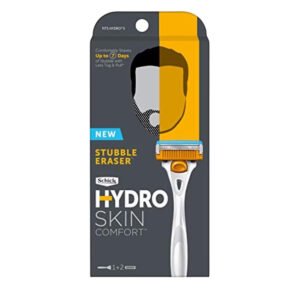 Schick Hydro Skin Comfort Stubble Eraser Razor + 2 Cartridges - 12 Pack