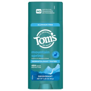 Tom’s of Maine Mountain Spring Deodorant - 3.25 oz - 12 Pack