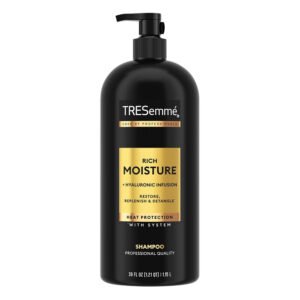TRESemmé Rich Moisture Shampoo with Hyaluronic Acid and Pump Moisturizing Hair Care - 39 oz - 4 Pack