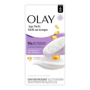 Olay Age Defying Beauty Bar Soap with Vitamin E and Vitamin B3 Complex, 3.17 oz - 6 Ct - 6 Pack