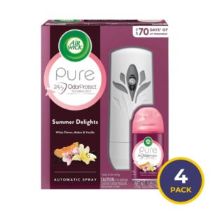 Air Wick Freshmatic Ultra Automatic Spray Starter Kit Summer Delights Fragrance - 4 Pack