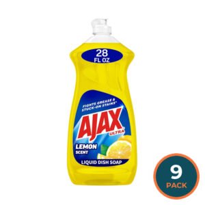 Ajax Super Degreaser Lemon Dish Liquid - 28 oz - 9 Pack