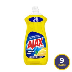 Ajax Super Degreaser Lemon Dish Liquid - 28 oz - 9 Pack