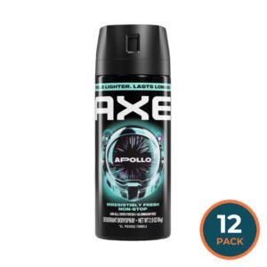AXE Apollo Premium Aluminum-Free Deodorant Body Spray - 2.9 oz - 12 Pack - Travel Size