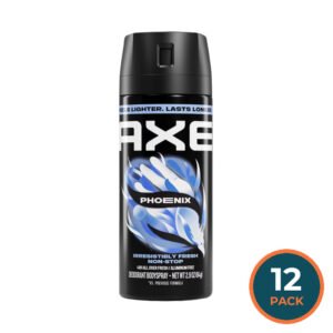 AXE – Phoenix Premium Aluminum-Free Deodorant Body Spray, 2.9 oz – 12 Pack (Travel Size)