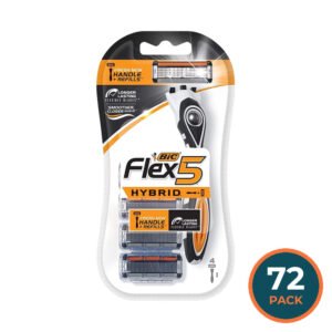 BIC Flex 5 Hybrid Razor System - 3 Ct - 72 Pack