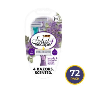 BIC Soleil Escape 4-Blade Disposable Razors - 4 Ct - 72 Pack