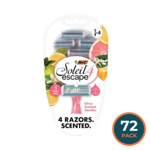 BIC Soleil Escape Citrus Disposable Razors - 4 Ct - 72 Pack
