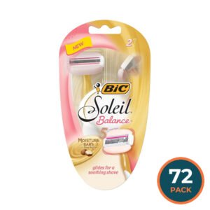 BIC Soleil Glide 5 Balance Disposable Razors - 2 Ct - 72 Pack
