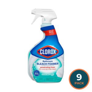 Clorox Bleach Foamer Bathroom Spray Ocean Mist - 30 oz - 9 Pack