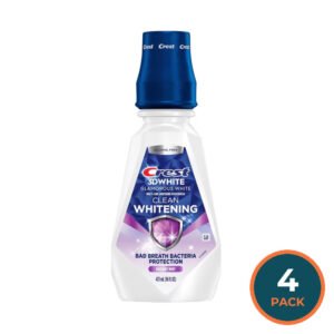 Crest 3D White Whitening Rinse Fresh Mint  Mouthwash - 16 oz - 4 Pack