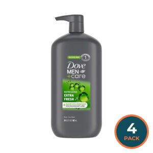 Dove Men+Care Extra Fresh Moisturizing Body and Face Wash - 30 oz - 4 Pack