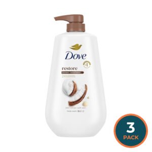 Dove Restoring Coconut & Cocoa Butter Moisturizing Body Wash - 30.6 oz - 3 Pack